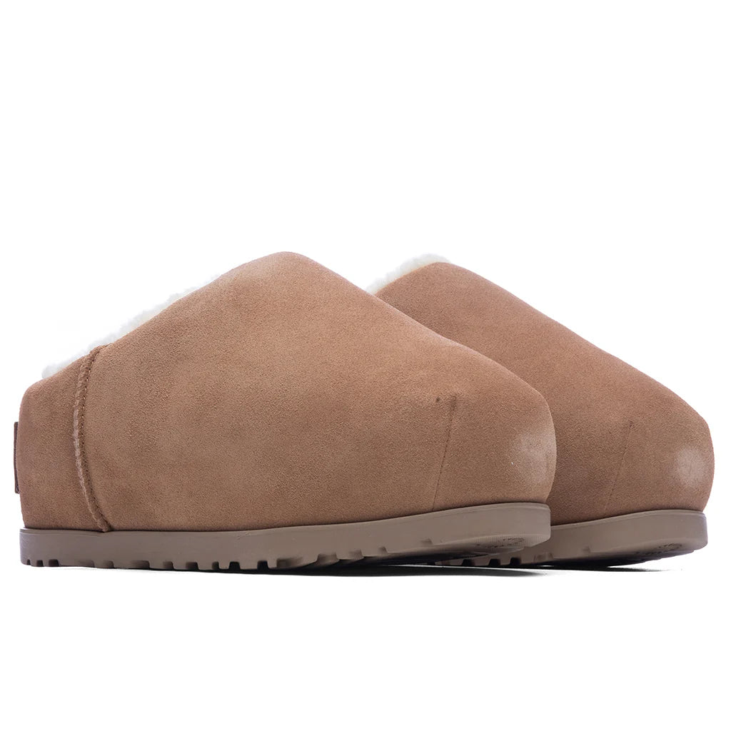 Womens Pumped Slide Chestnut