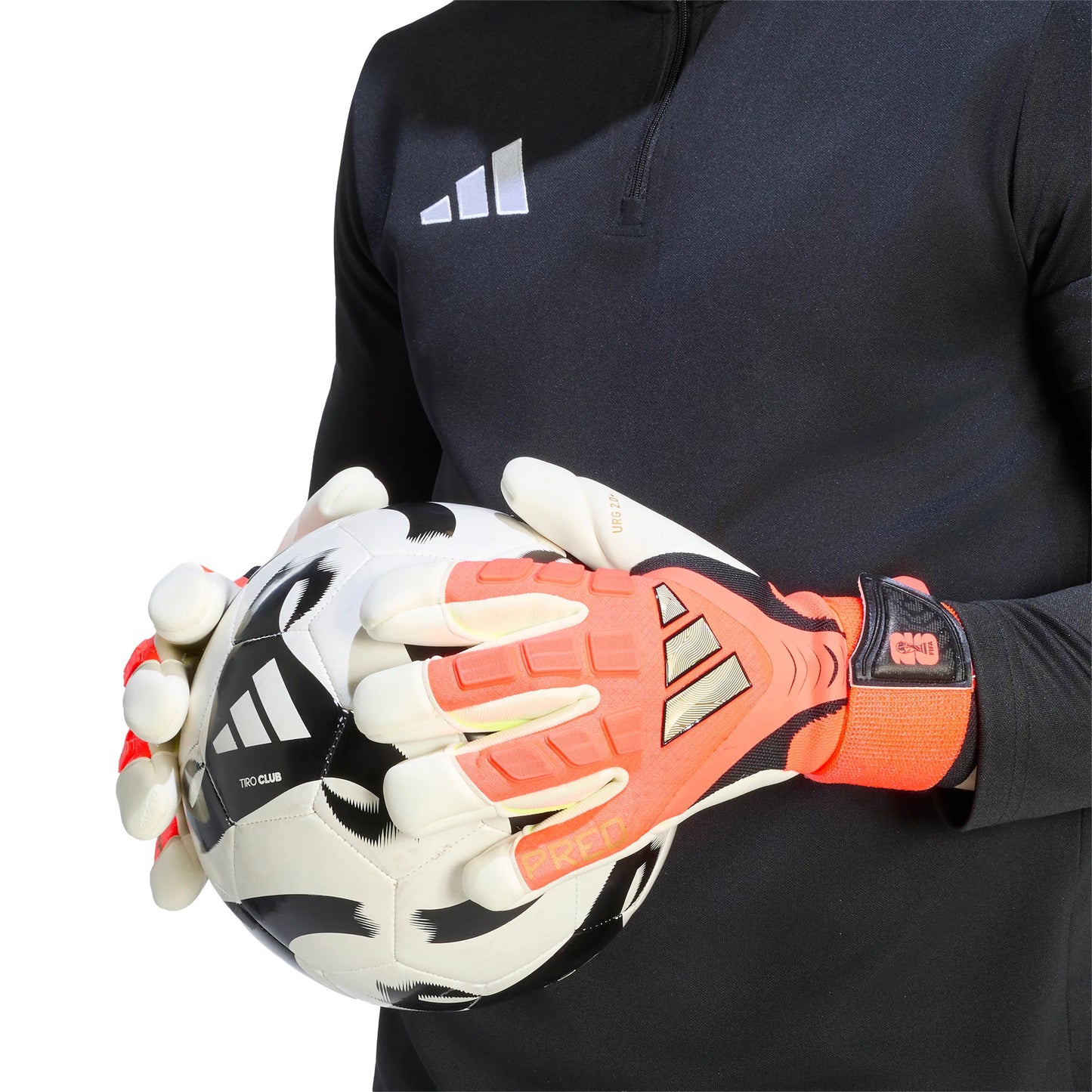 adidas Predator Pro Hybrid Cut Strap Goalkeeper Soccer Glove Ivory