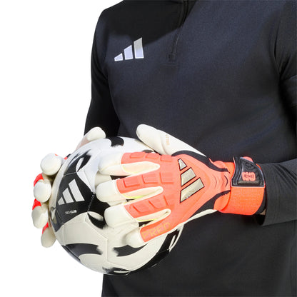 adidas Predator Pro Hybrid Cut Strap Goalkeeper Soccer Glove Ivory