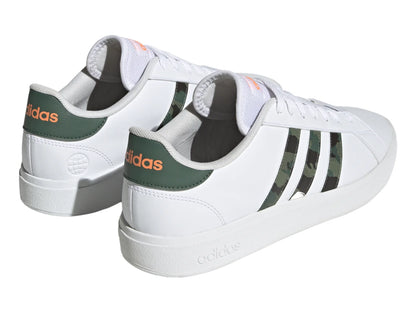 Tenis Adidas Grand Court Base 20 Blancos y Naranja para Hombre