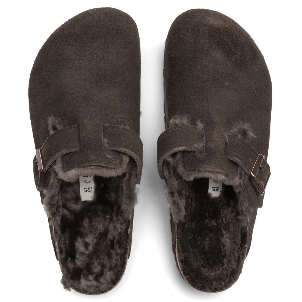 Wide Boston Shearling Mocha
