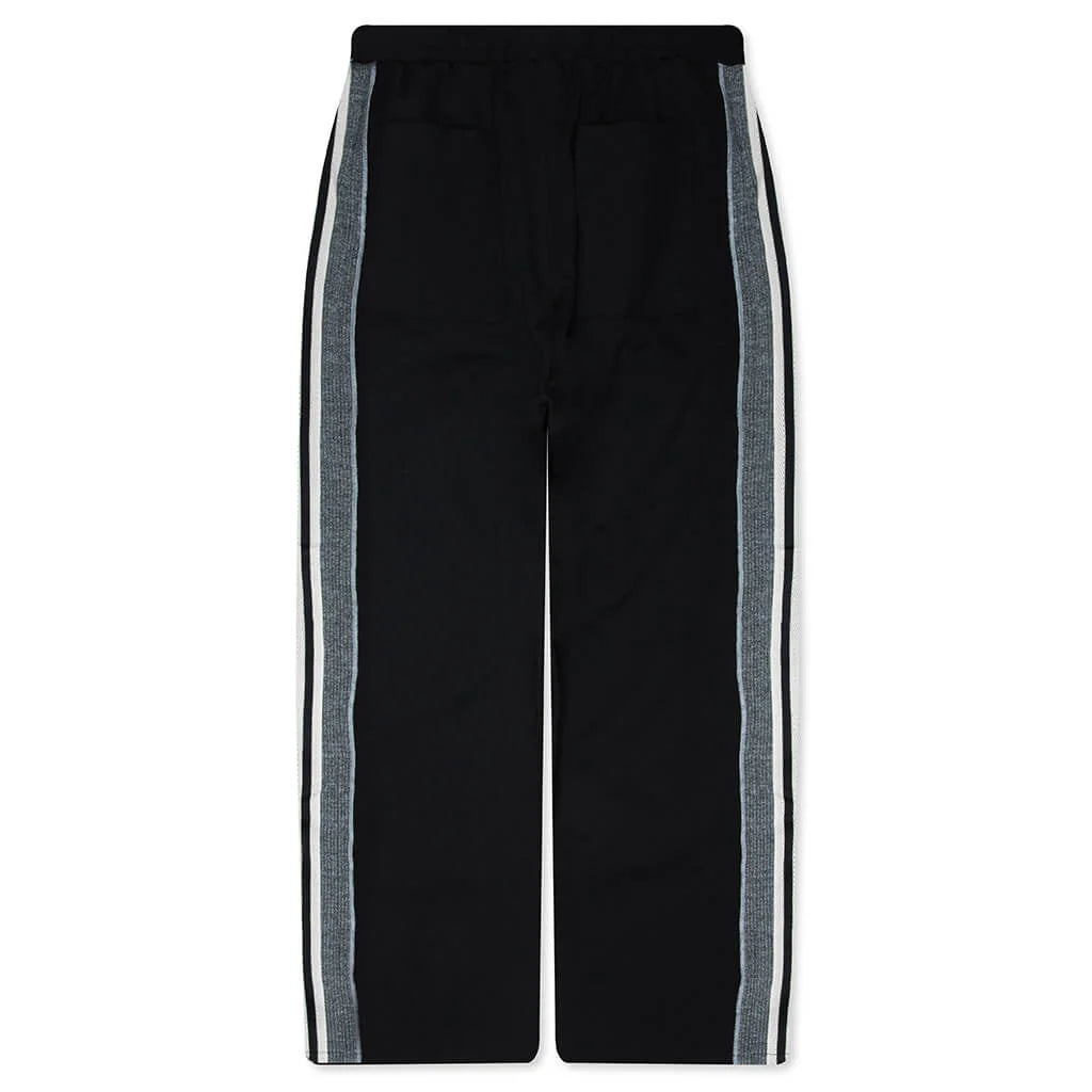 Knit Panel Pant Black Green