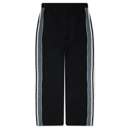 Knit Panel Pant Black Green