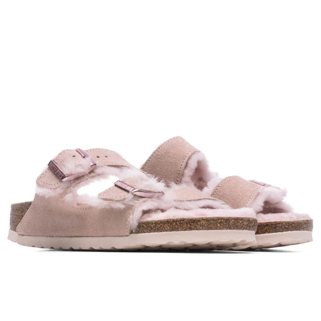 Womens Narrow Arizona Shearling Light Rose