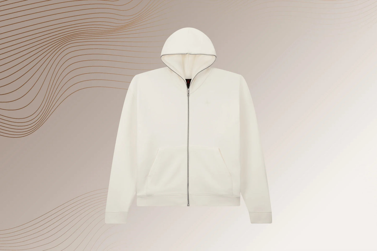 Air Jordan x Travis Scott Mens Full Zip Hoodie Baroque Brown