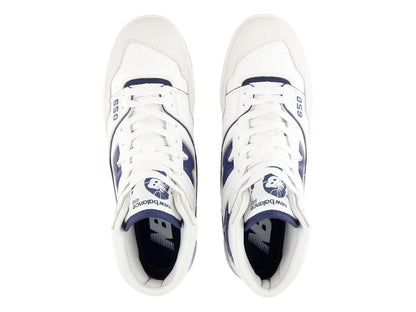Tenis New Balance BB650 Blanco y Azul Marino para Hombre