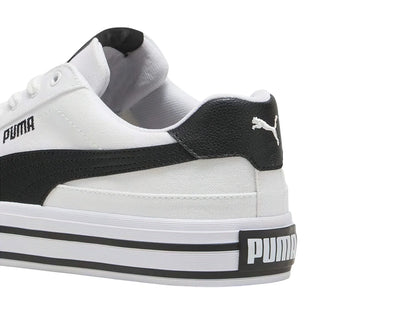 Tenis PUMA Court Classic Vulc Blanco y Negro para Hombre
