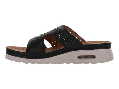Sandalias Pantuflas Flexmas Negro para Mujer