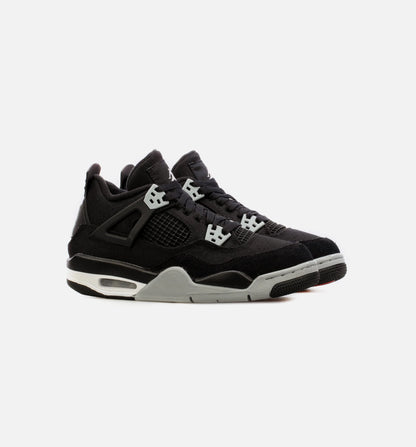 Air Jordan 4 Retro SE Grade School Lifestyle Shoe Black Grey Limit One Per Customer