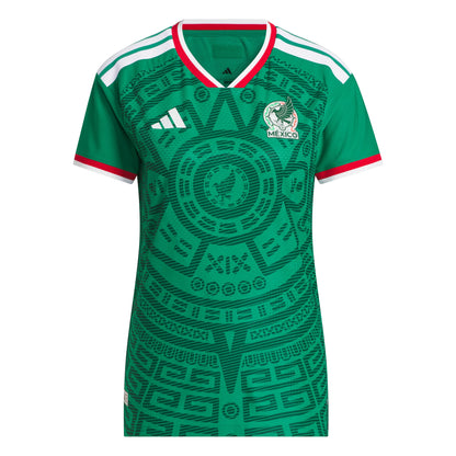 adidas Mexico Home Authentic Womens Soccer Jersey Green