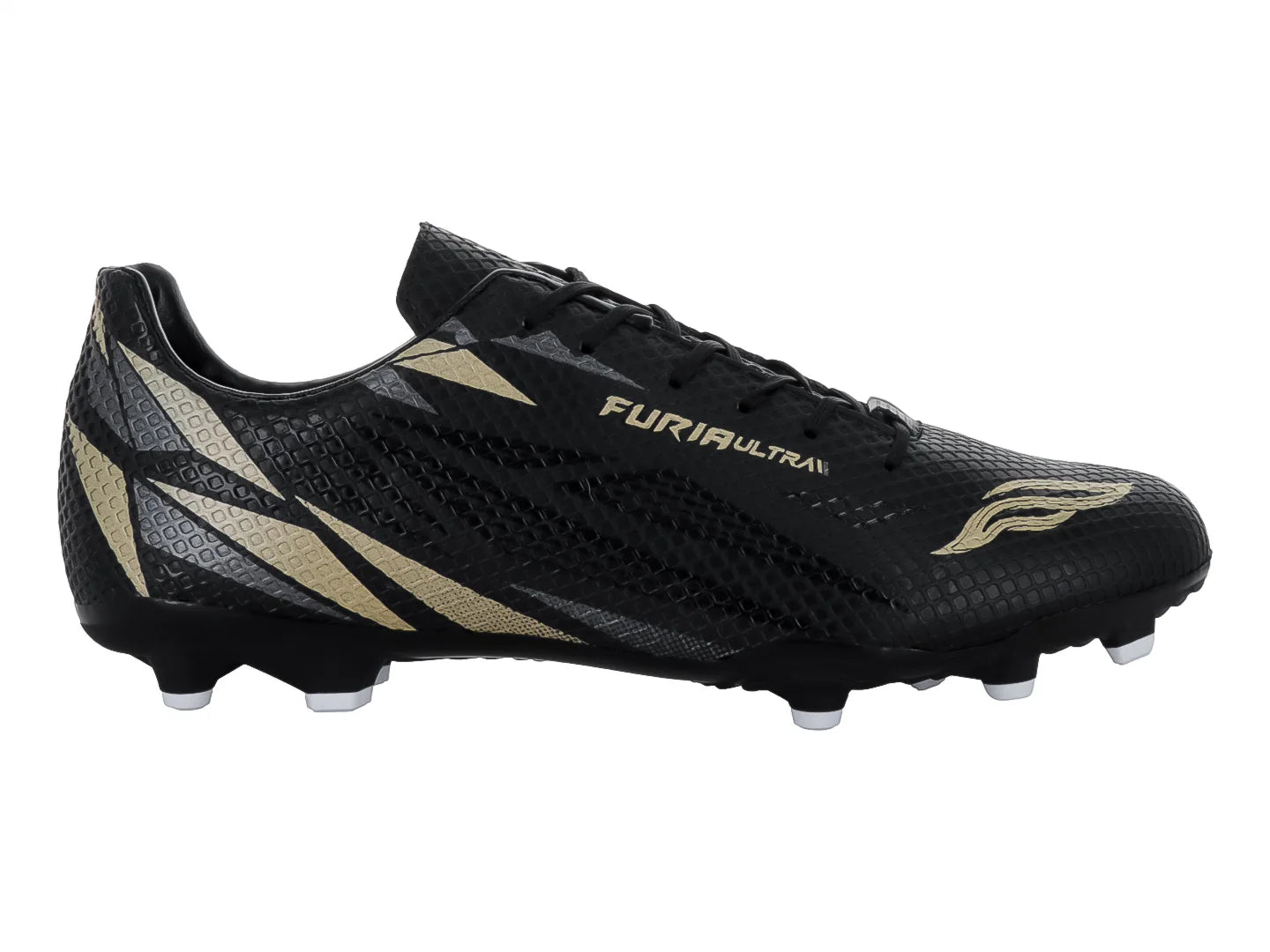 Tenis de Fútbol Furia 1023 Negro con Oro para Hombre