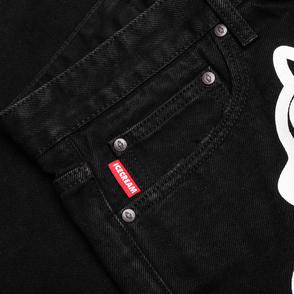 Black Dog Jean Strawberry Fit Shorts Black Caramel
