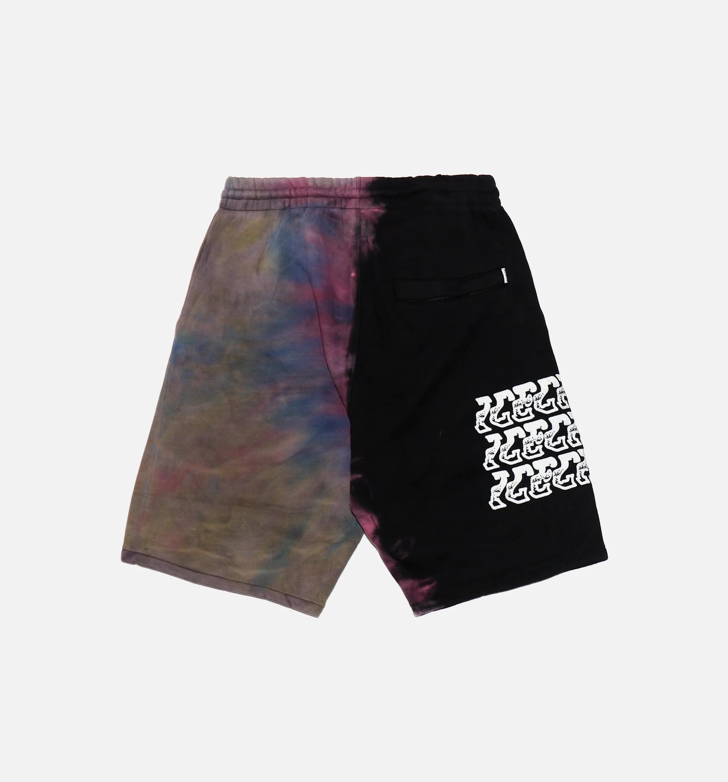 Blind Tie Dye Shorts Mens Short Black Multi
