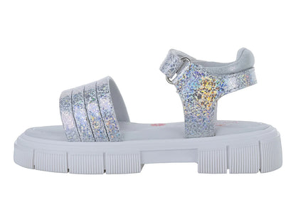 Sandalias Teen Bambino Plata para Niña