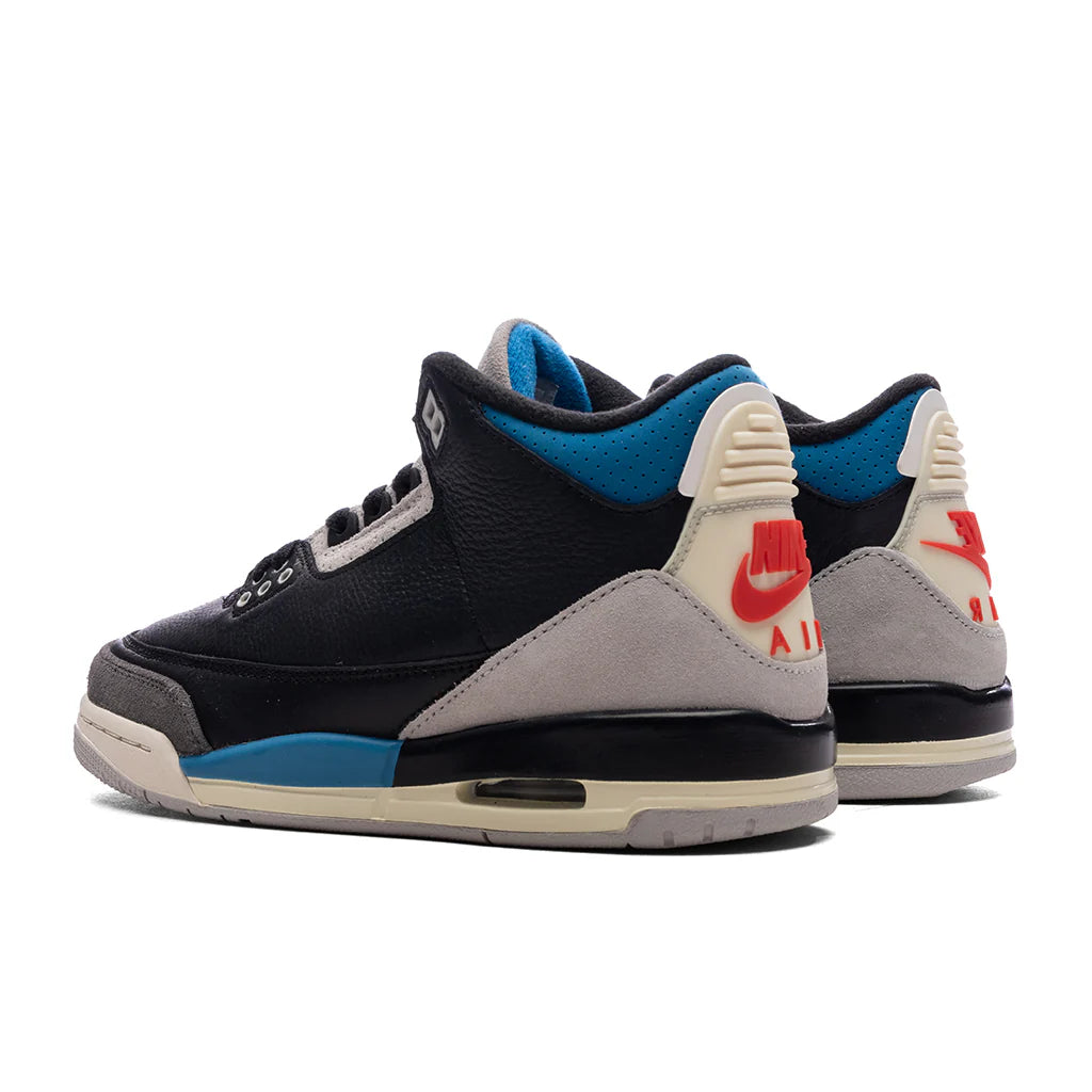 Air Jordan 3 Retro OG Rare Air GS Black Chile Red Neutral Grey