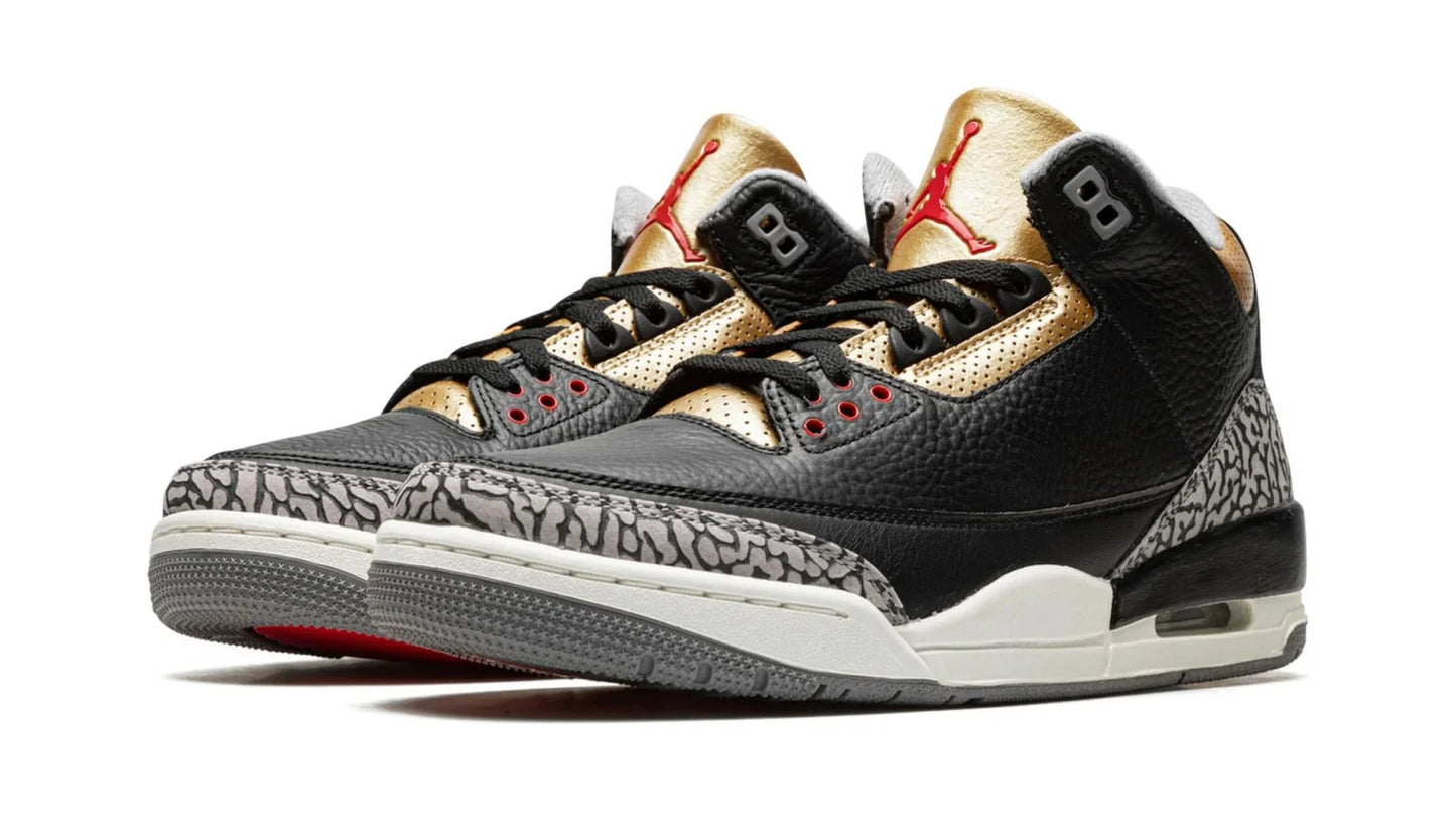 AIR JORDAN 3 WMNS Black Cement Gold