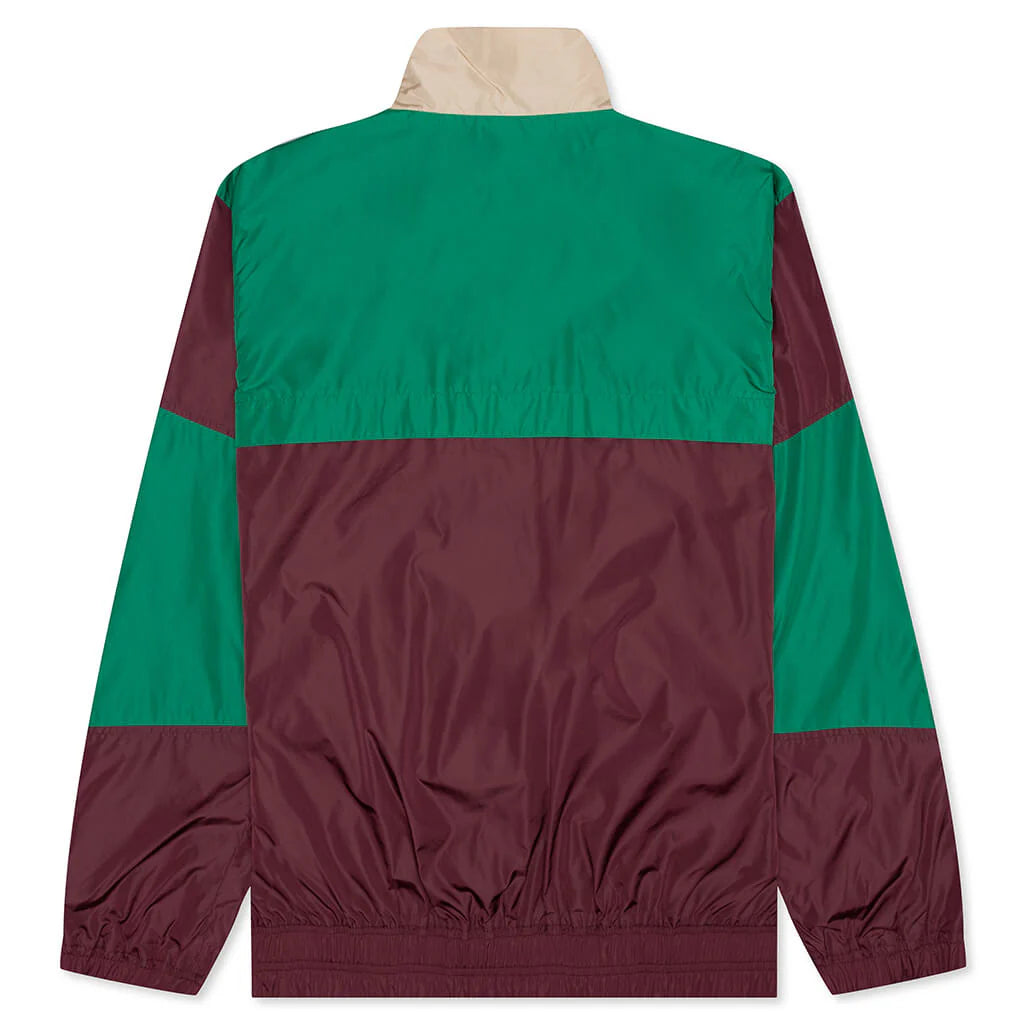 Track Jacket Camel Maroon Green