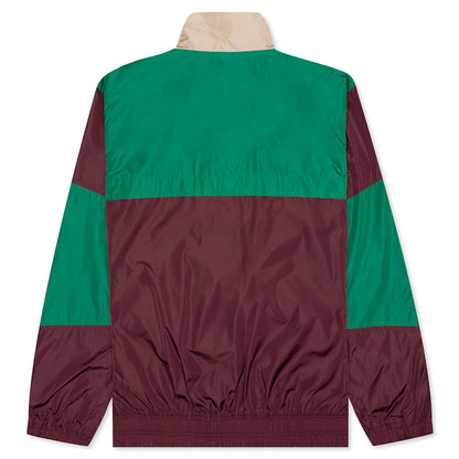 Track Jacket Camel Maroon Green