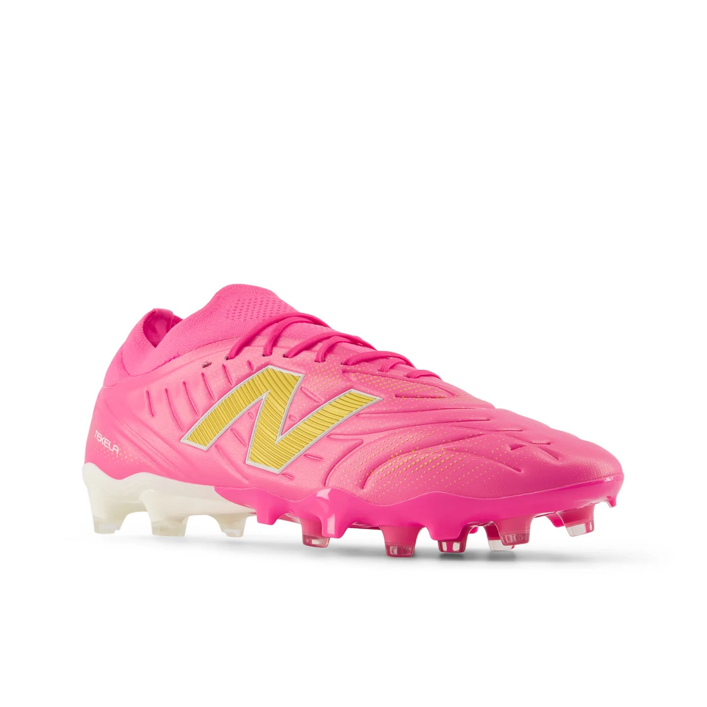 New Balance Tekela Pro Low V5 FG Firm Ground Mens Soccer Cleats Pink Heat
