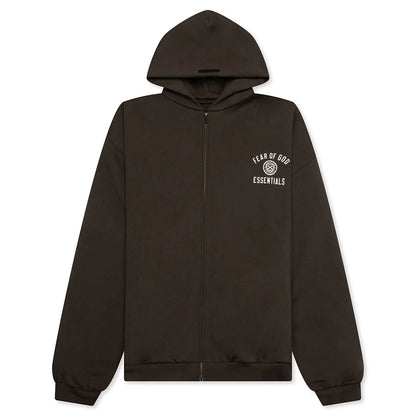 Heavy Fleece Fullzip Hoodie Brown