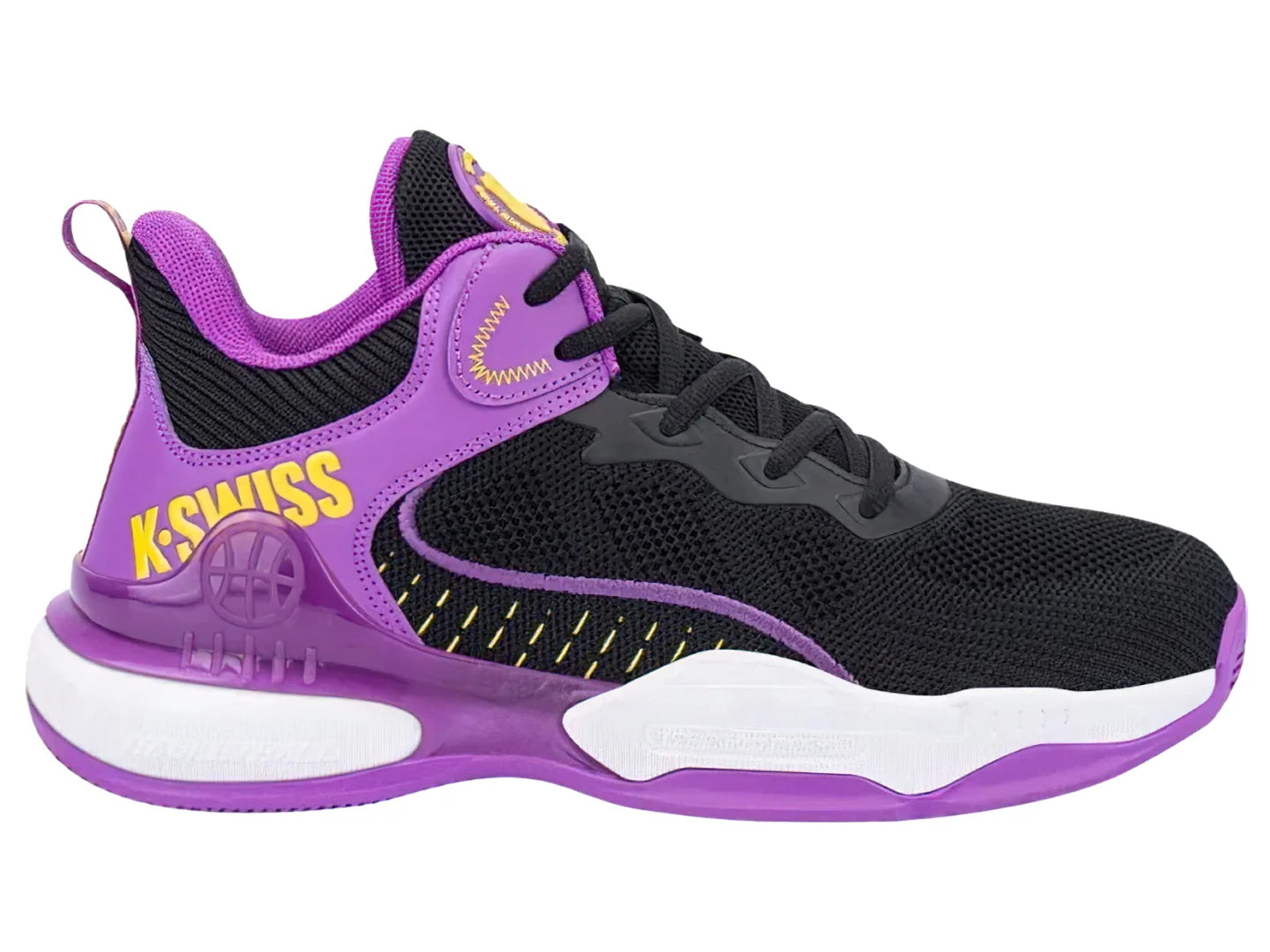 Tenis K Swiss Hoopster Negro y Morado para Hombre
