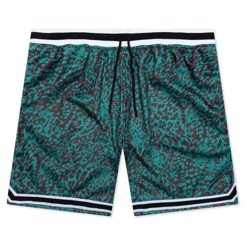 Game Shorts Turquoise Leopard