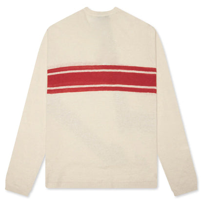 Lightweight Striped Sweater Bone