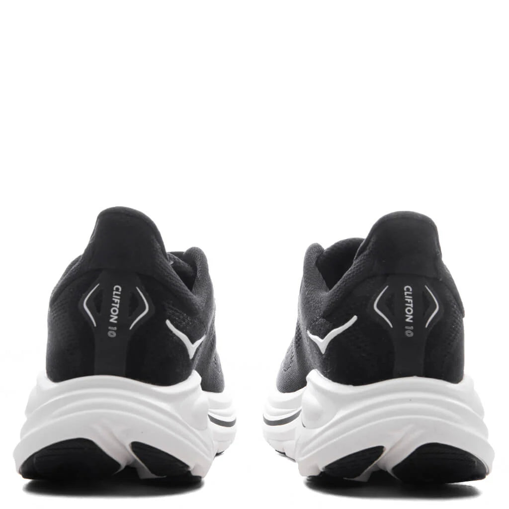 Womens Clifton 10 Black White