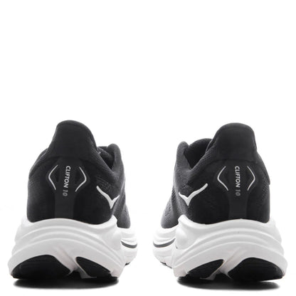 Womens Clifton 10 Black White