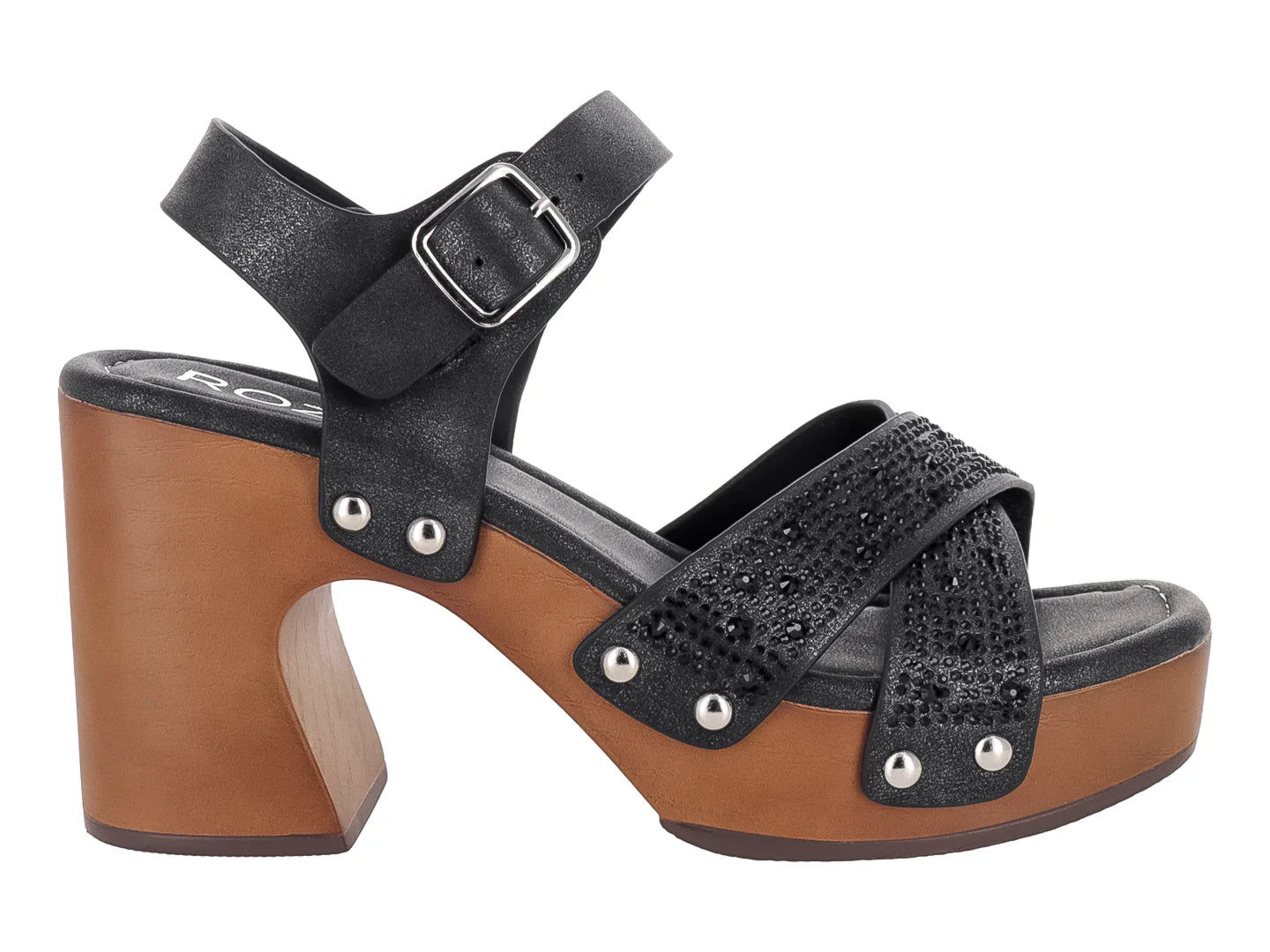 Sandalias ROZE Negro para Mujer