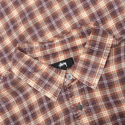 Matthew Plaid Shirt Brick