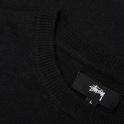 Lightweight Striped Sweater Black