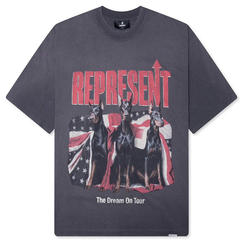 Dream On Tour T Shirt Sun Fade Grey