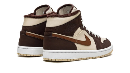 AIR JORDAN 1 MID SE WMNS Brown Basalt Fleece