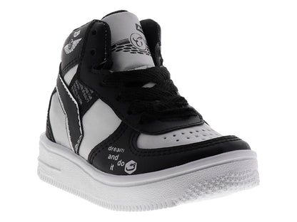 Tenis New Boys Negro y Blanco para Niño