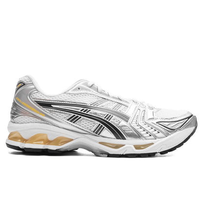 Gel Kayano 14 White Tai Chi Yellow