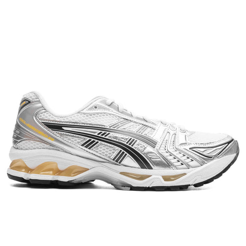 Gel Kayano 14 White Tai Chi Yellow