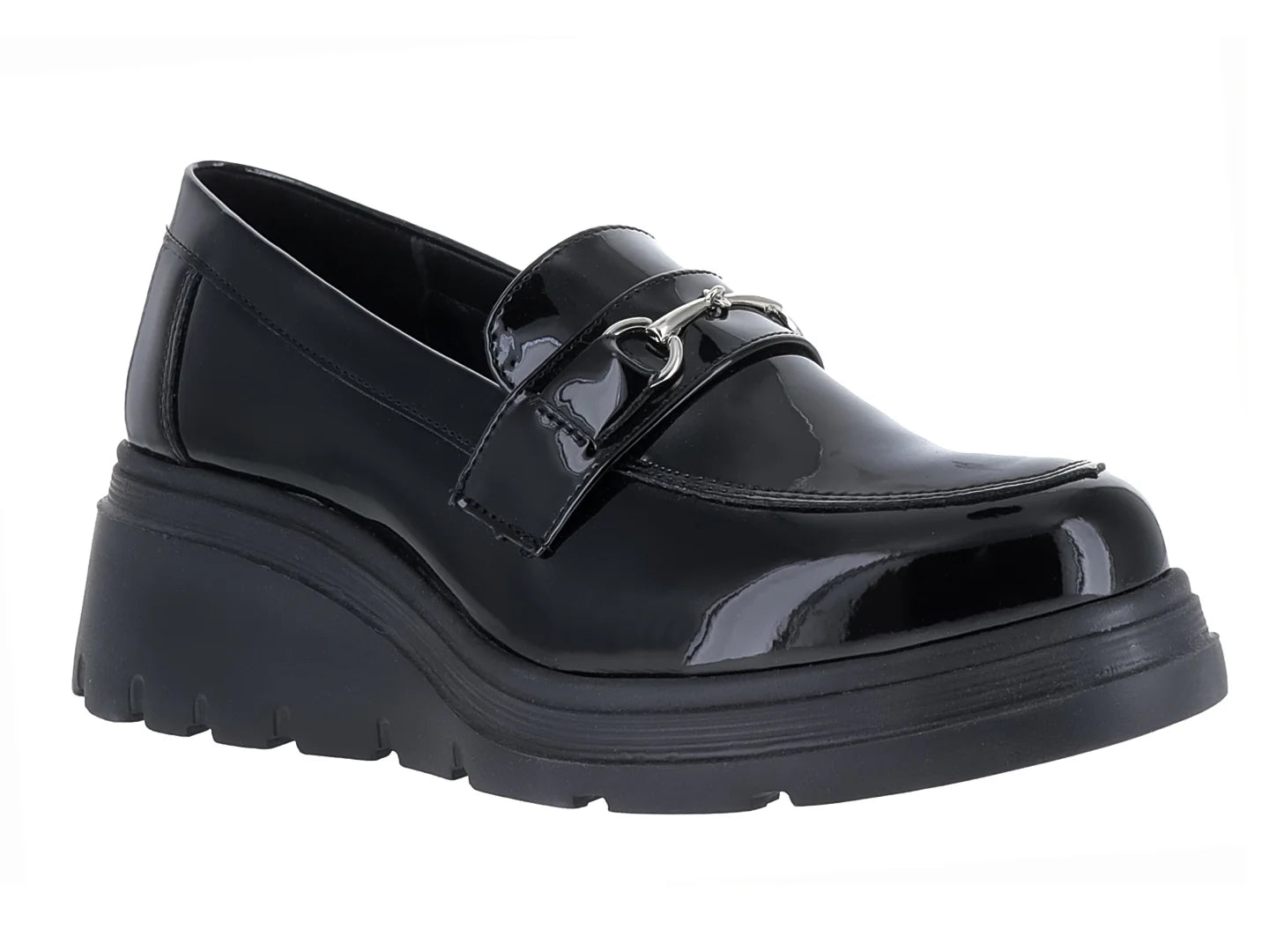 Zapatos Mocasines Green Love Negro para Mujer