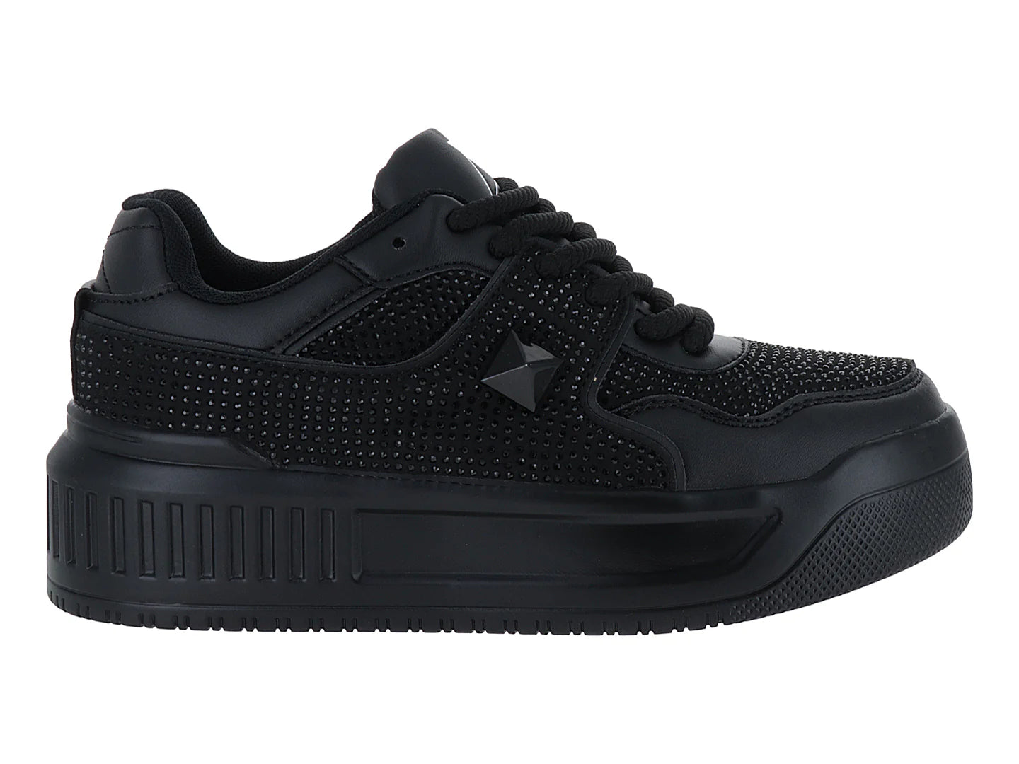 Tenis ATOK Negros con Cristales para Mujer