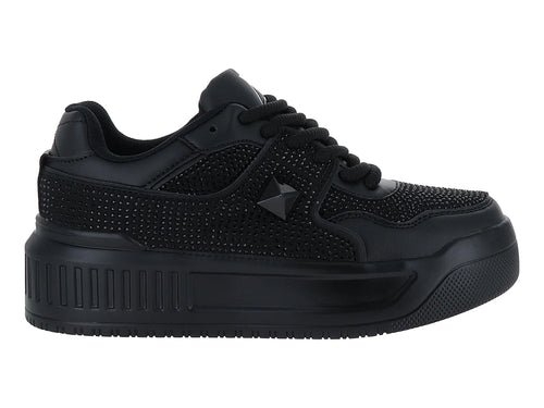 Tenis ATOK Negros con Cristales para Mujer