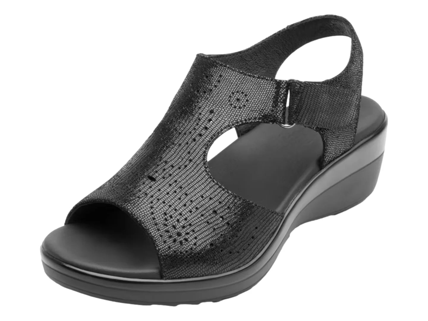 Sandalias Flexi de Plataforma Negro para Mujer