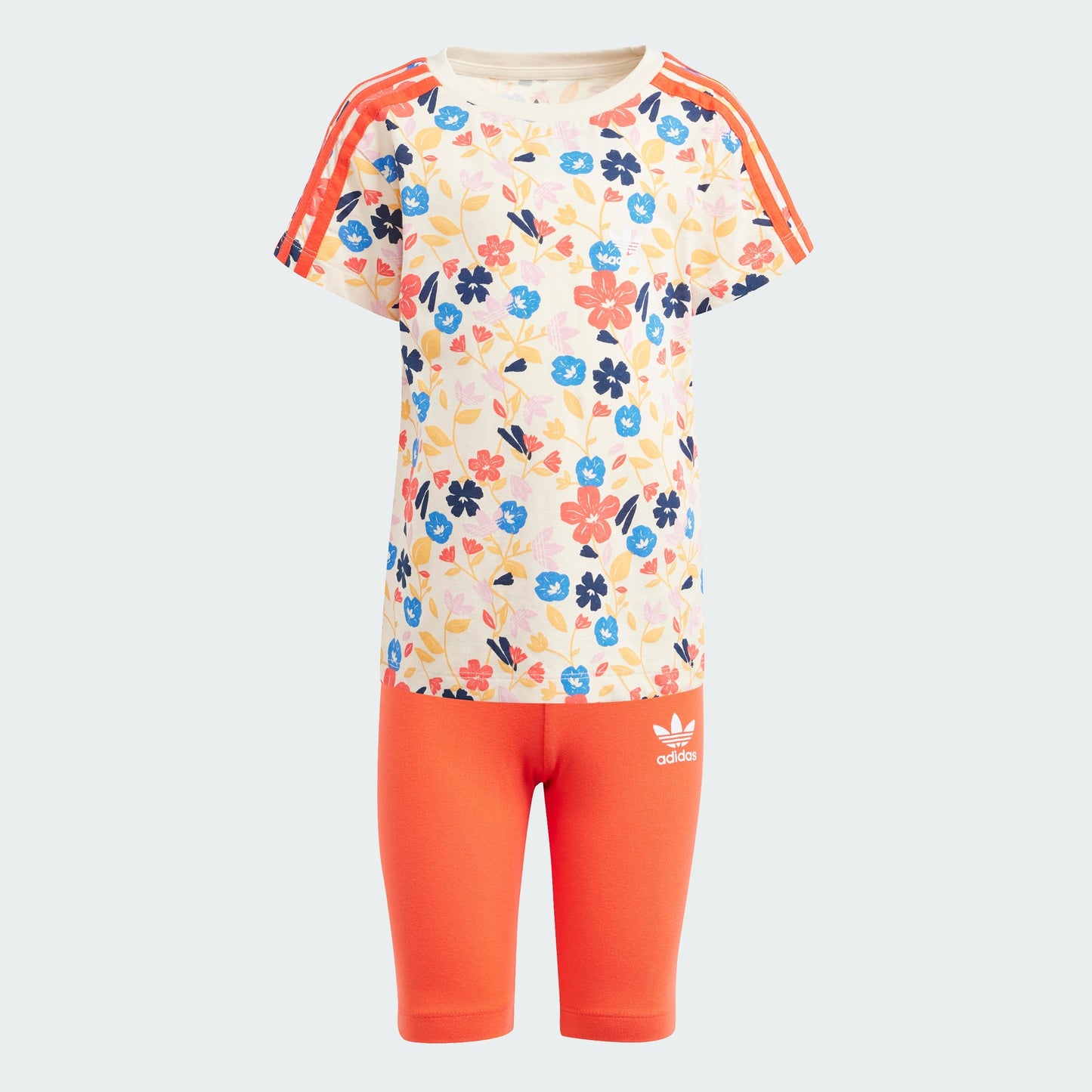 Kids' Floral Cycling Shorts and Tee Set