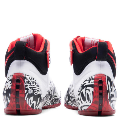 Zoom Lebron IV White Black University Red