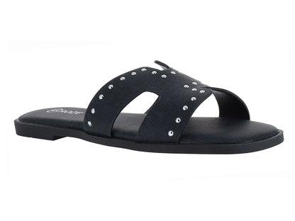 Sandalias Roze Color Negro para Mujer