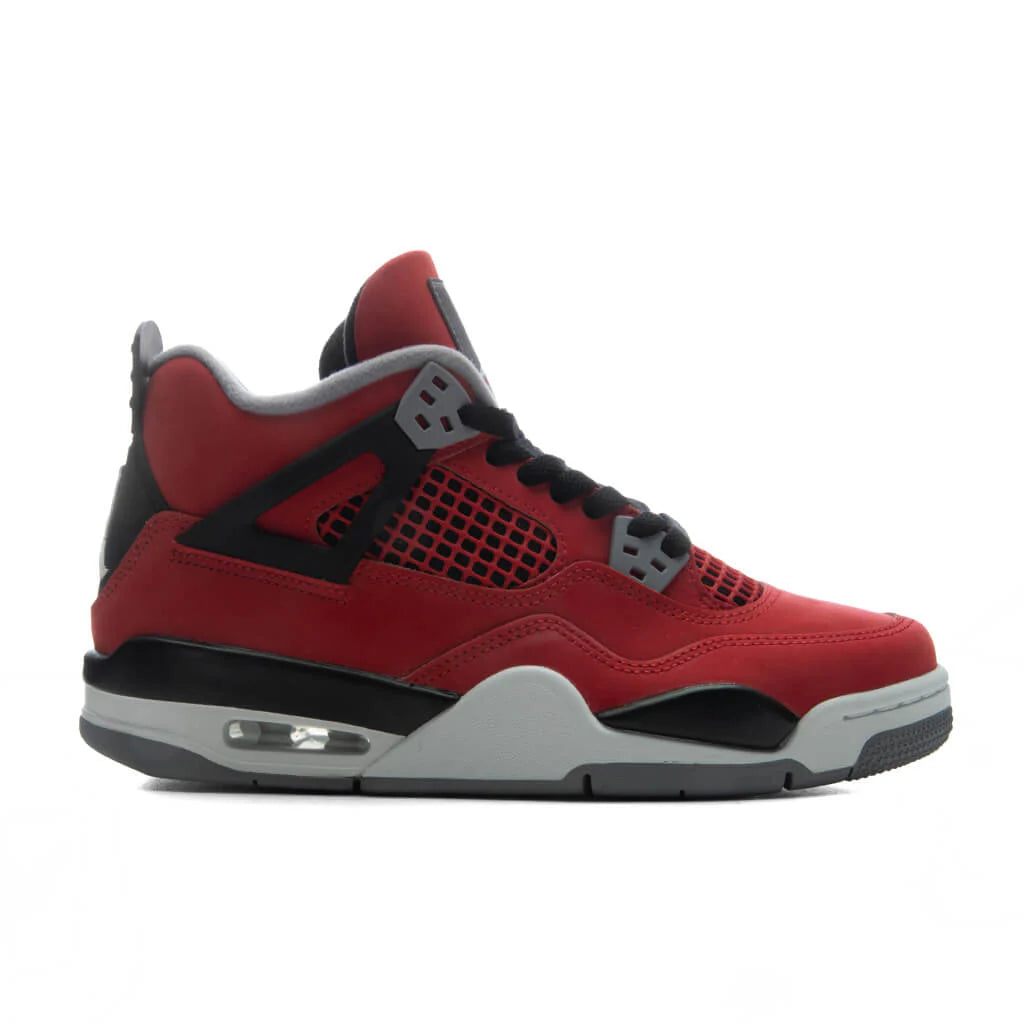 Air Jordan 4 Retro Toro Bravo GS Fire Red White Black Cement Grey