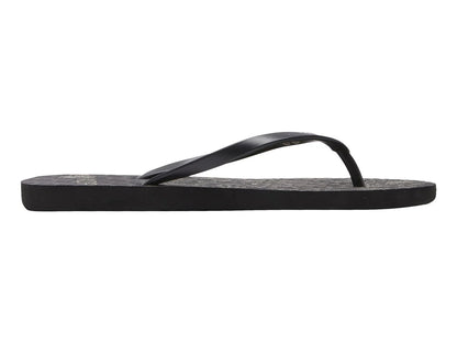 Sandalias Roxy Viva Stamp Negro y Dorado para Mujer