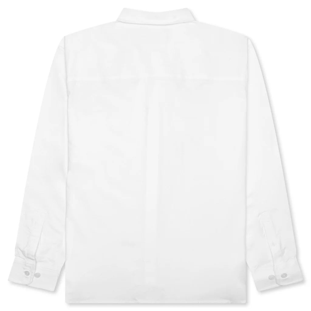 Embroidered Oxford Shirt White
