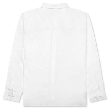 Embroidered Oxford Shirt White