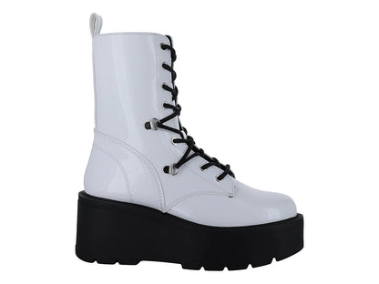 Botas Solie de Charol Blanco para Mujer