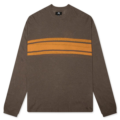 Lightweight Striped Sweater Brown